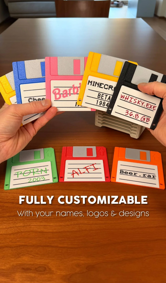 FLOPPY CLICK | THE RETRO-TECH COASTER HOLDER
