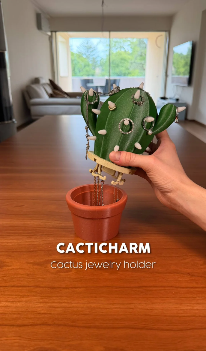 CACTICHARM | CACTUS JEWELRY HOLDER & LAMP