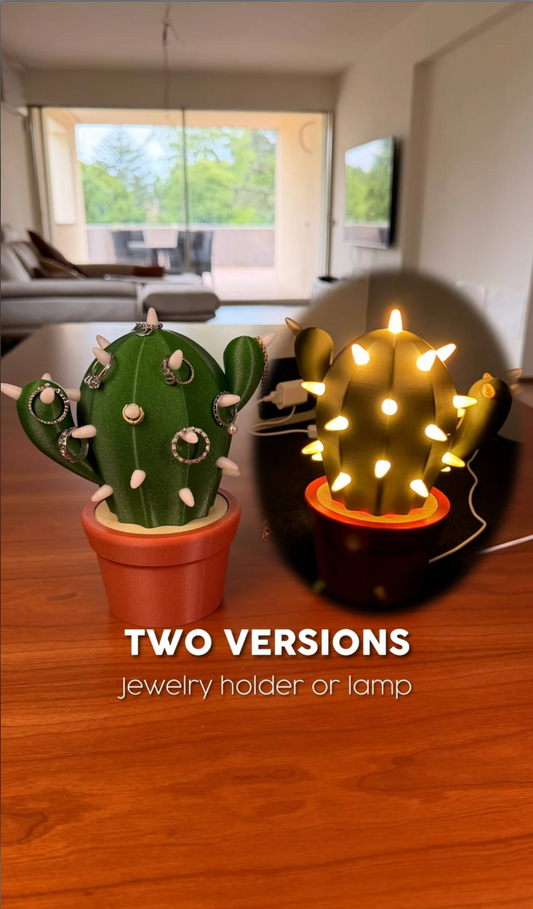 CACTICHARM | CACTUS JEWELRY HOLDER & LAMP