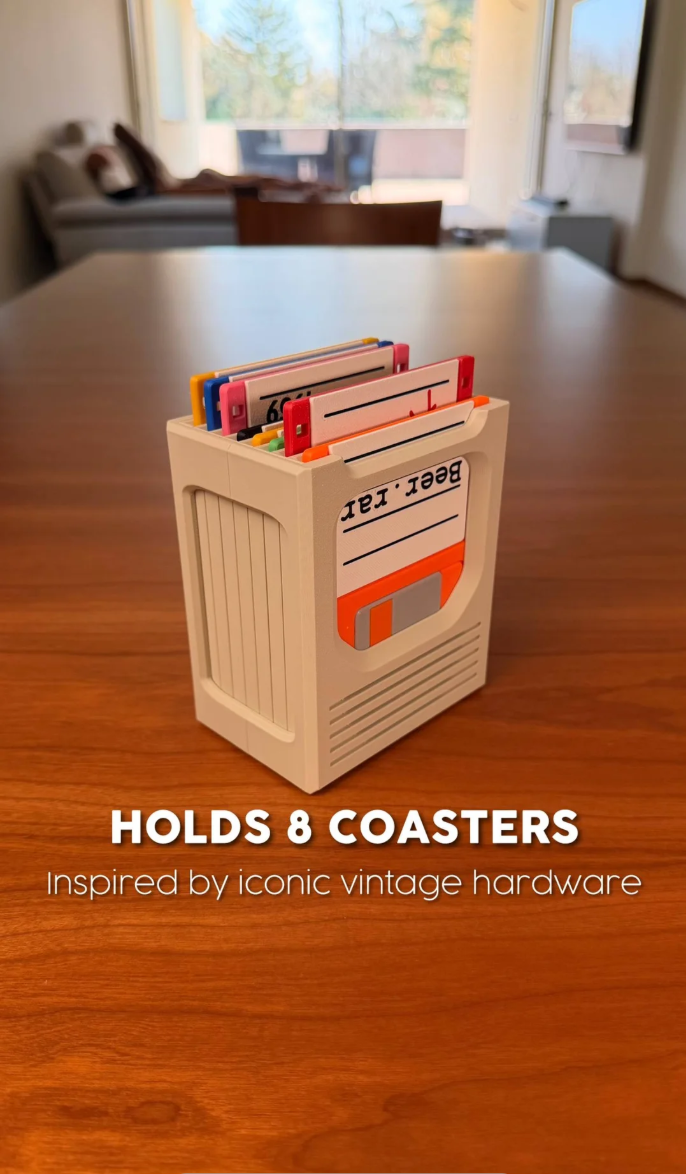 FLOPPY CLICK | THE RETRO-TECH COASTER HOLDER